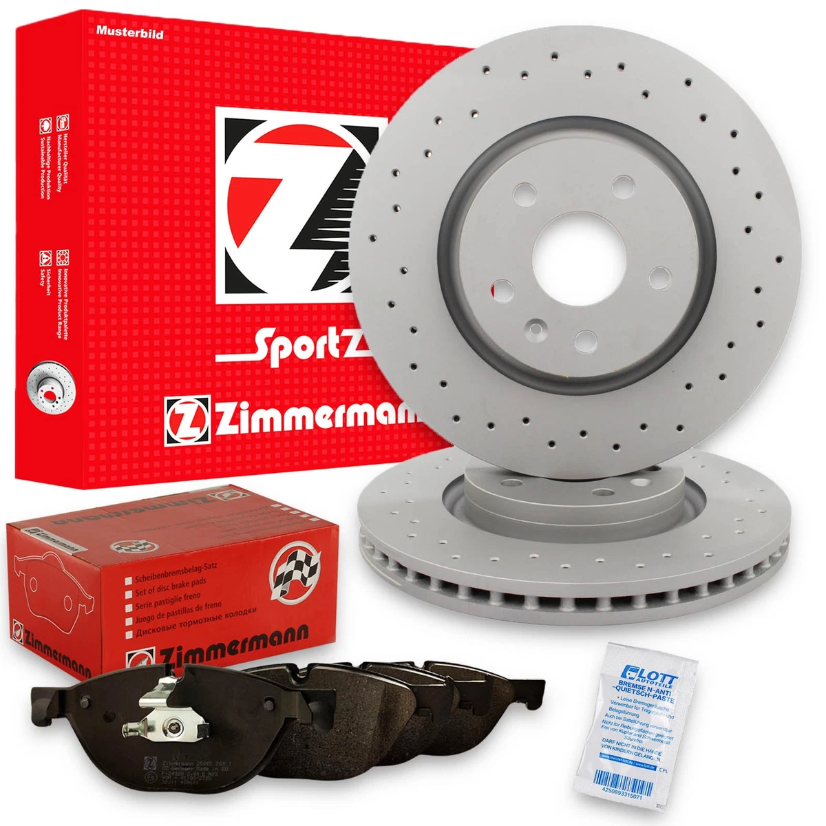 Безпечне гальмування для VW TIGUAN ALLSPACE (BW2): Zimmermann