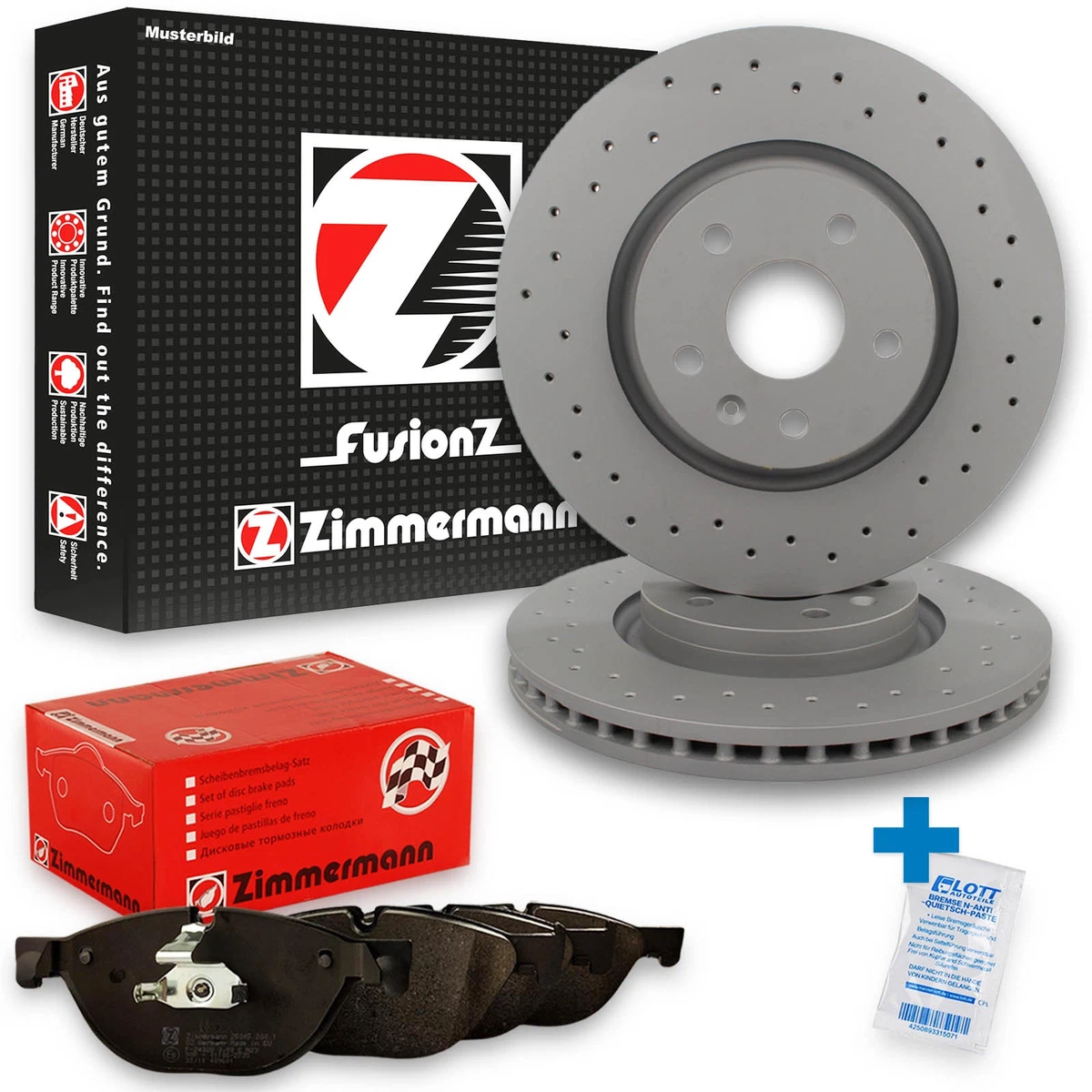 Безпечне гальмування для VW TIGUAN ALLSPACE (BW2): Zimmermann