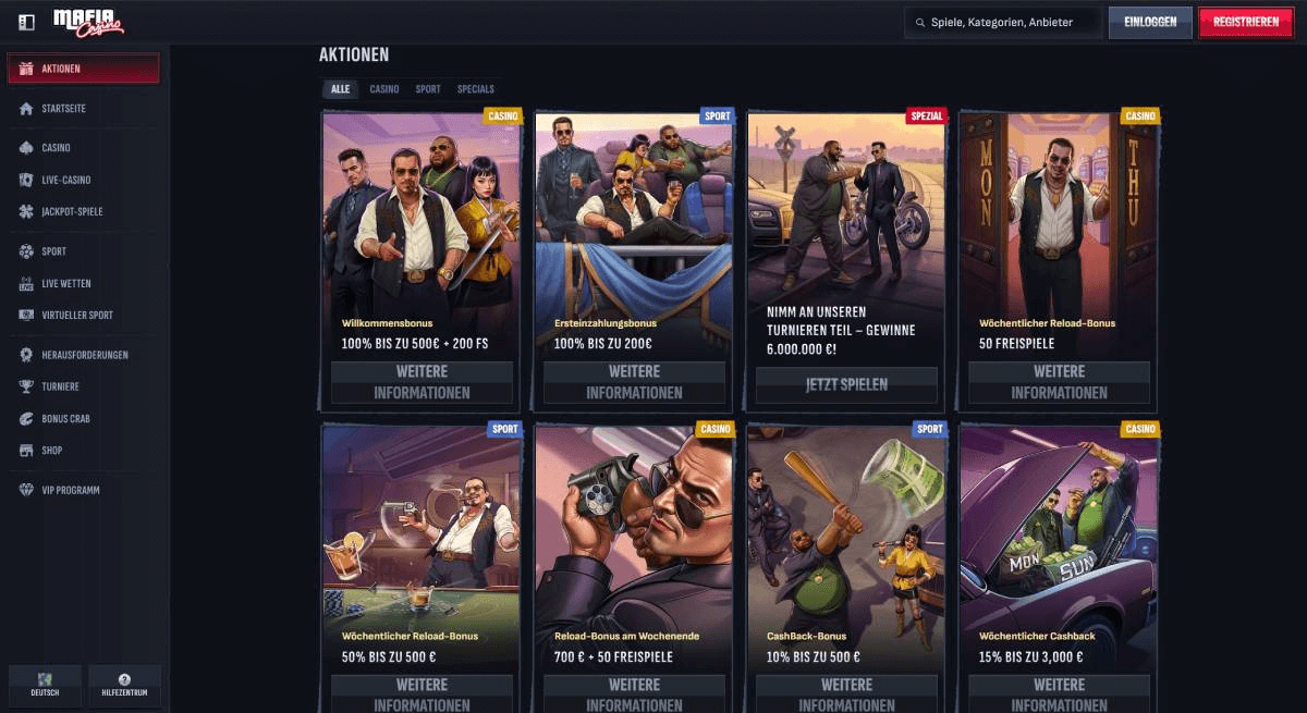 Mafia Casino Online en España Una experiencia de juego única